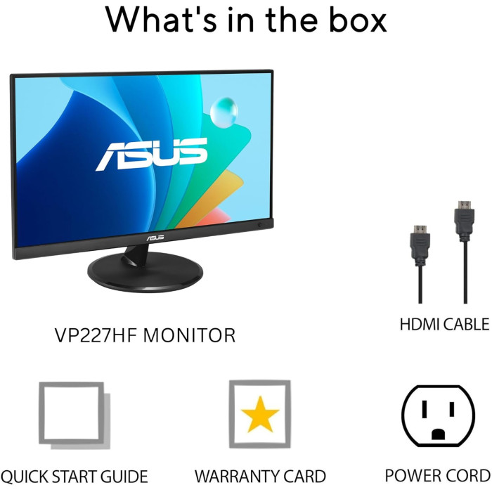 Монітор Asus 21.45" VP227HF VA Black 100Hz в Одесі та Україні | PoleMobile